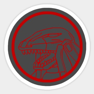 Red Ranger Zord Emblem Sticker